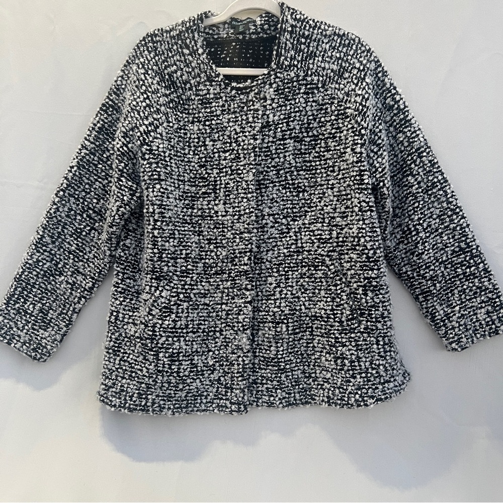Cynthia Rowley Monochrome Textured Teddy Jacket‎